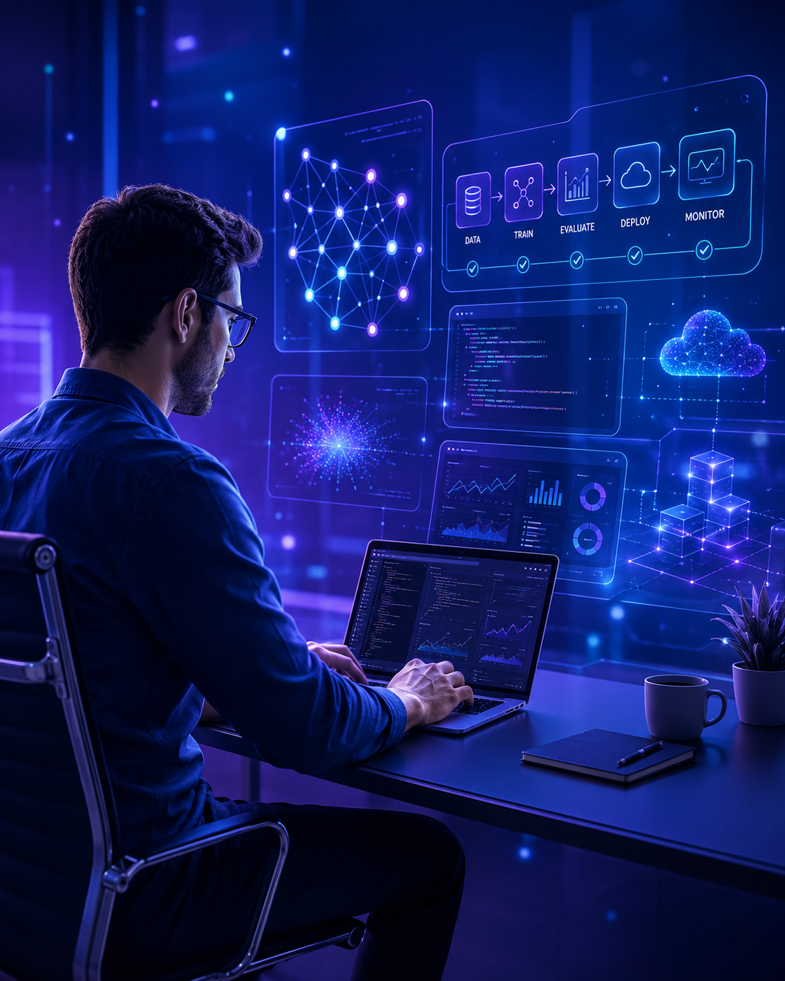 ML Engineer trabajando con modelos de Machine Learning