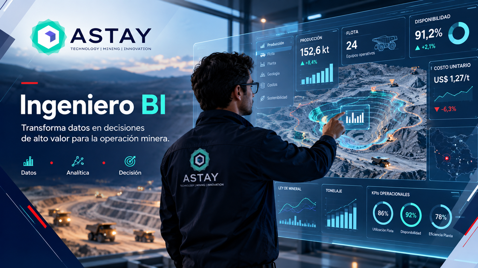 Vacante Ingeniero BI en ASTAY Systems